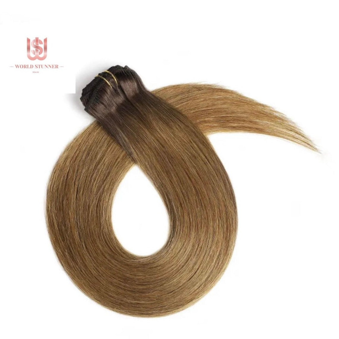 4T12A - SUPER THICK 22” 7 PIECE STRAIGHT CLIPS IN HAIR EXTENSIONS