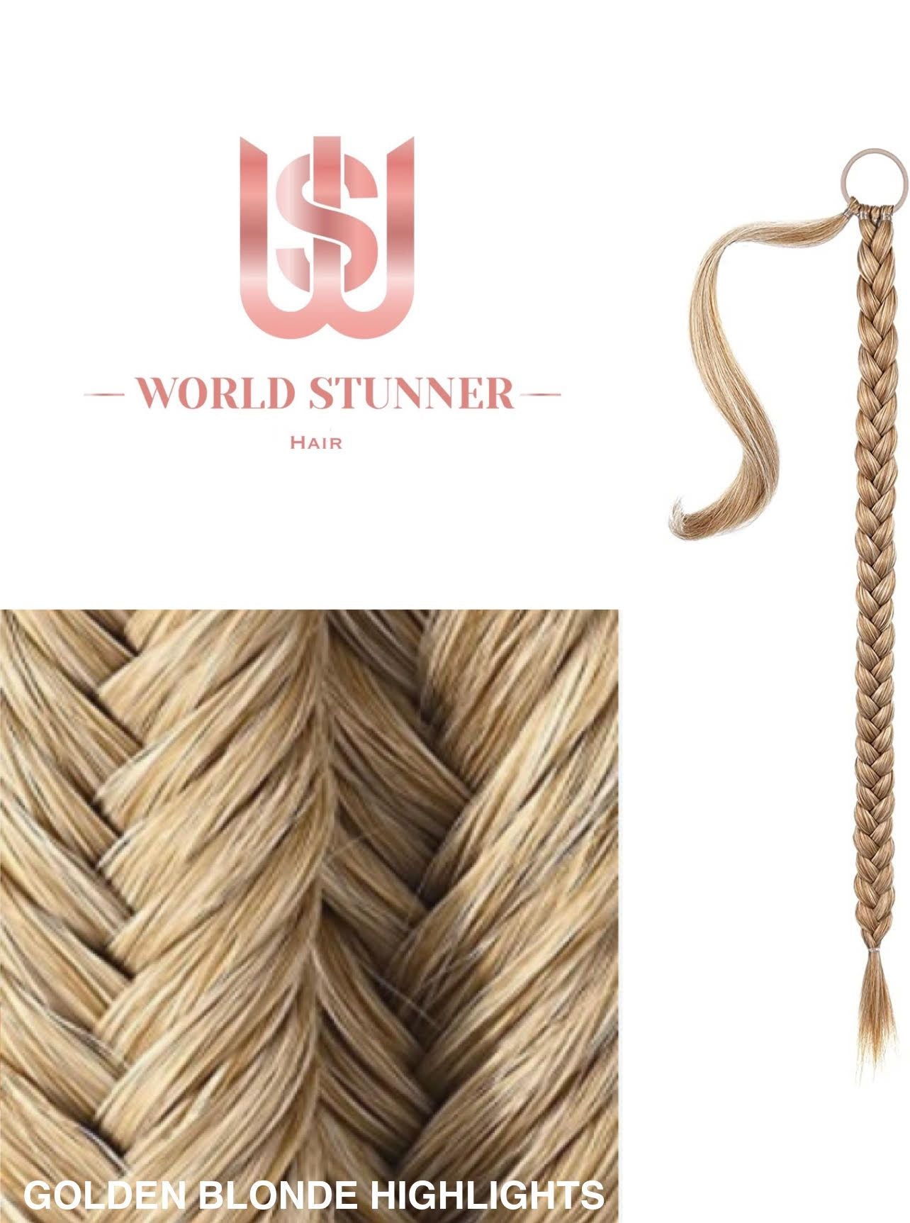 Golden blonde-Extra 34” Braid